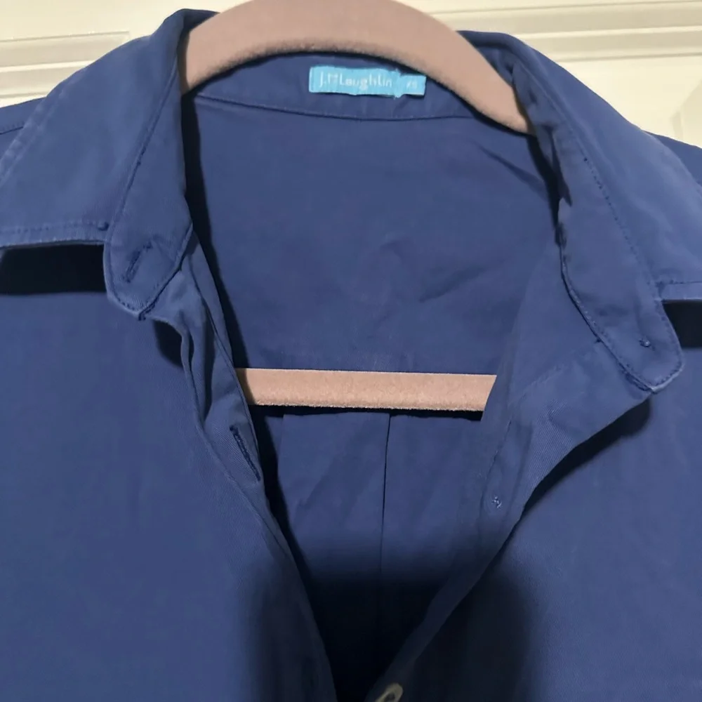 J McLaughlin Blue Shirt Dress XS - Picture 2 of 2